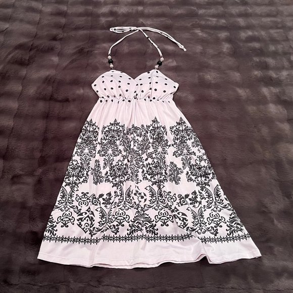 Cristinalove Dresses & Skirts - Cristinalove Black and White Halterneck Dress (Medium)